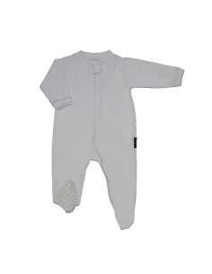 Enterito zipper con pié en 100% algodón ribana 2